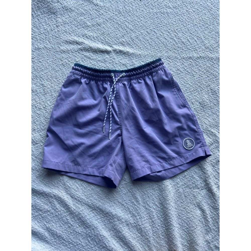Chubbies Mens Purple Swim Trunks 5.5 Inch Inseam Mesh Lined Shorts Size Small